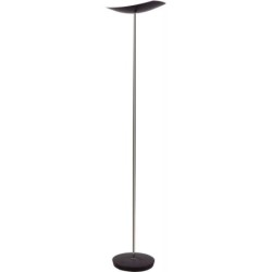 Lampadaire à LED ALBA Cup chrome noir