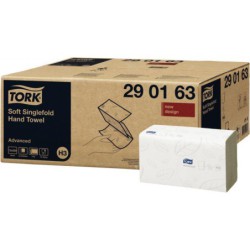 Carton de 3 750 essuie-mains TORK Advanced Soft H3