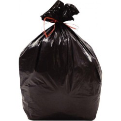 Rouleau de 25 sacs poubelles à lien traditionnel 50 litres