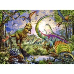 Puzzle XXL 200 pièces Le royaume des dinosaures