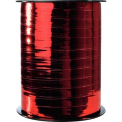 Bobine de bolduc rouge métallisé 250 m x 7 mm