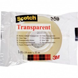 Rouleau adhésif transparent Scotch FL 550 19 mm x 33 m