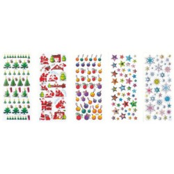 Pochette de 420 stickers 3D Noël