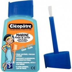 Flacon de colle bleutée CLÉOPÂTRE MARINE avec pinceau  80 g