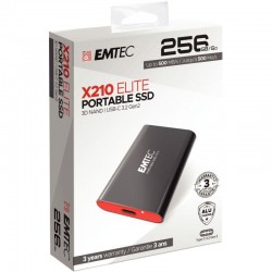Disque dur portable SSD X210 EMTEC USB 3.1 256 Go