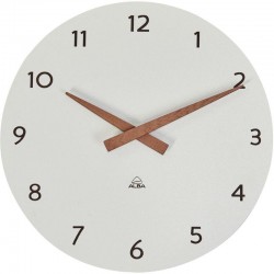 Horloge murale 30 cm ALBA Milena blanc