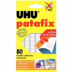 Blister de 80 pastilles UHU patafix blanches