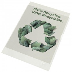 Boîte de 100 pochettes coin en polypropylène 100% recyclé et 100% recyclable