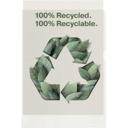 Boîte de 100 pochettes coin en polypropylène 100% recyclé et 100% recyclable