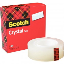 Rouleau adhésif Scotch Crystal 19 mm x 33 m