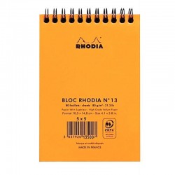 Bloc-notes 80 feuilles 80 g à reliure intégrale format A6 RHODIA