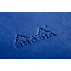 Carnet souple Rhodiarama 160 pages ligné 14,8 x 21 cm, bleu saphir