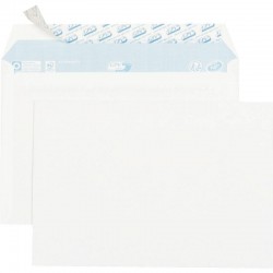 Boîte de 70 enveloppes blanches C5 162 x 229 mm 80 g avec bande adhésive