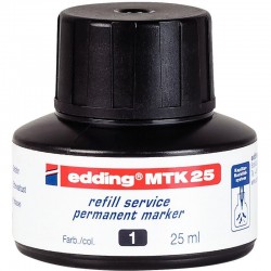 Flacon recharge pour marqueur permanent EDDING MTK25 noir
