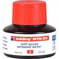 Flacon recharge pour marqueur permanent EDDING MTK25 rouge