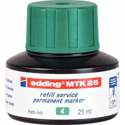 Flacon recharge pour marqueur permanent EDDING MTK25 vert