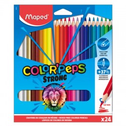 Pochette de 24 crayons de couleurs MAPED COLORPEPS STRONG