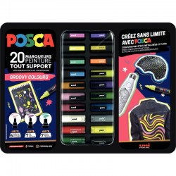 Mallette de 20 marqueurs POSCA Groovy Colours