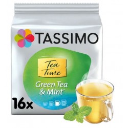 Boîte de 16 dosettes T-DISCS pour Tassimo Thé vert à la menthe Twinings