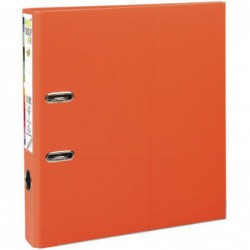 Classeur à levier A4+ dos 8 cm orange Prem'Touch EXACOMPTA