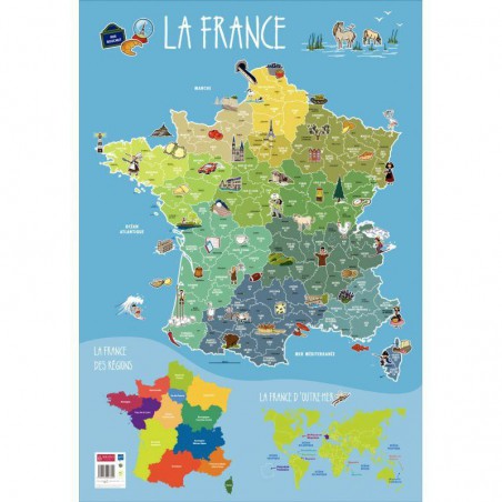 Poster La France 76 x 52 cm