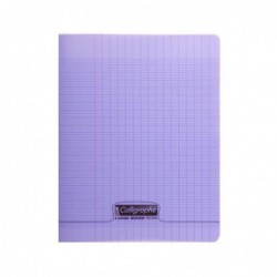 Cahier 96 pages seyès 90 g, couverture polypropylène violet, format 17 x 22 cm  CALLIGRAPHE