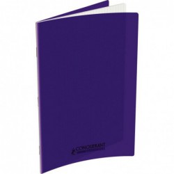 Cahier 96 pages seyès 90 g, couverture polypropylène violet, format 24 x 32 cm CONQUERANT