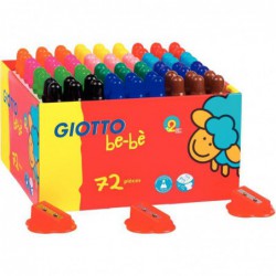 Maxi pack de 72 crayons de couleur maxi GIOTTO be-bè