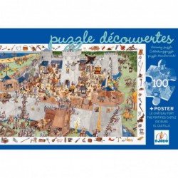 Puzzle d'observation en carton 100 pièces "Le château fort"
