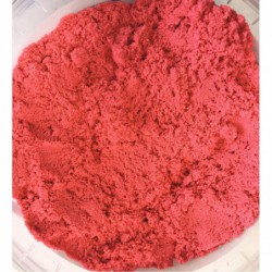 Seau de 750 g de sable magique à modeler rouge