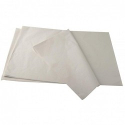 Paquet de 26 feuilles de papier de soie 50 x 70 cm blanc