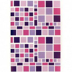 Pochette de 6 900 gommettes adhésives repositionnables camaïeu géométriques formes et couleurs assorties