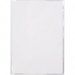 Protège-cahier cristal avec rabats marque-pages PVC 22/100ème 21 x 29,7 cm transparent CALLIGRAPHE