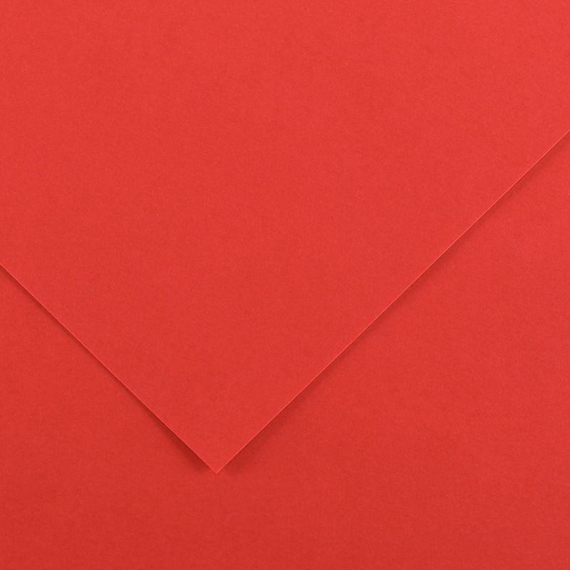 Paquet de 10 feuilles de papier Colorline CANSON 50 x 65 cm 150 g rouge