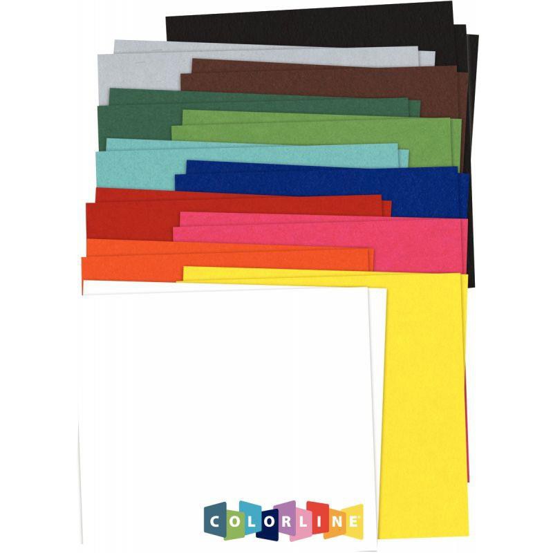 Paquet de 25 feuilles de papier Colorline CANSON 50 x 65 cm 150 g coloris assortis