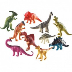 Baril de 60 petits dinosaures en plastique