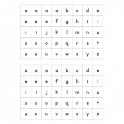 Pochette de 1 600 gommettes adhésives repositionnables lettres