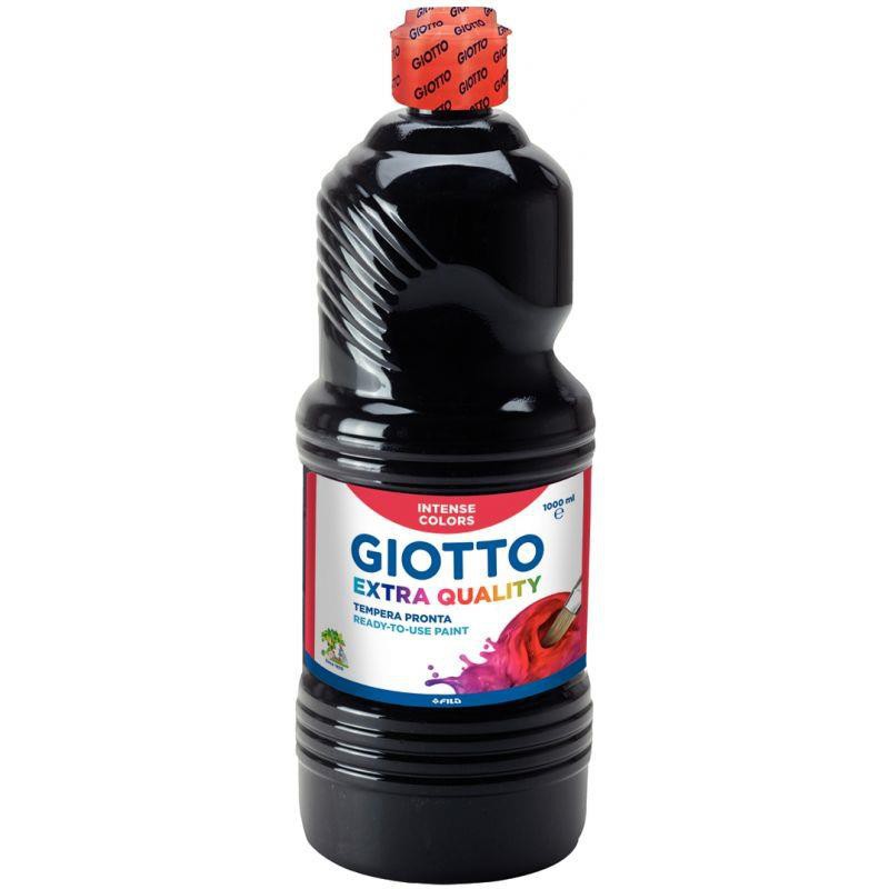 Flacon de 1L de gouache liquide GIOTTO EXTRA QUALITY noir