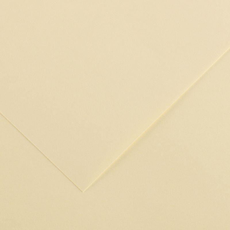 Paquet de 10 feuilles de papier Colorline CANSON 50 x 65 cm 150 g crème