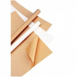 Paquet de 25 feuilles de papier kraft brun 1 x 0,70 m 60 g