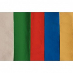 Carton de 10 rouleaux de papier métallisé 1 face 2 x 0,70 m couleurs assorties