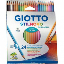 Étui de 24 crayons de couleur aquarellables GIOTTO Stilnovo acquarell