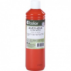 Flacon de 500 ml de peinture acrylique O'COLOR sienne