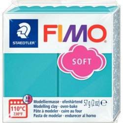 Pain de 57 g de pâte à modeler FIMO Soft menthe