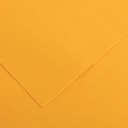 Paquet de 10 feuilles de papier Colorline CANSON 50 x 65 cm 150 g jaune d'or