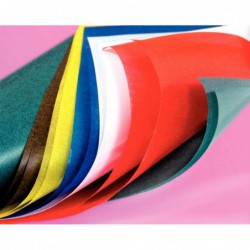 Pochette de 10 feuilles de papier vitrail 20 x 30 cm couleurs assorties