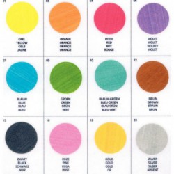 Carton de 12 flacons de 250 ml de gouache nacrée couleurs assorties