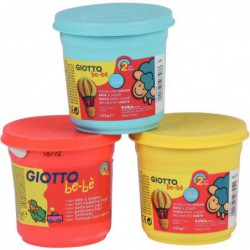 Set de 3 pots de 220 g de pâte à jouer GIOTTO be-bè couleurs assorties