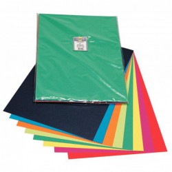 Paquet de 40 feuilles Carta 50 x 32,5 cm 270 g couleurs assorties