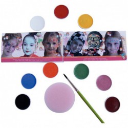 Palette de maquillage à l'eau GRIM'TOUT Princesse 9 couleurs assortis